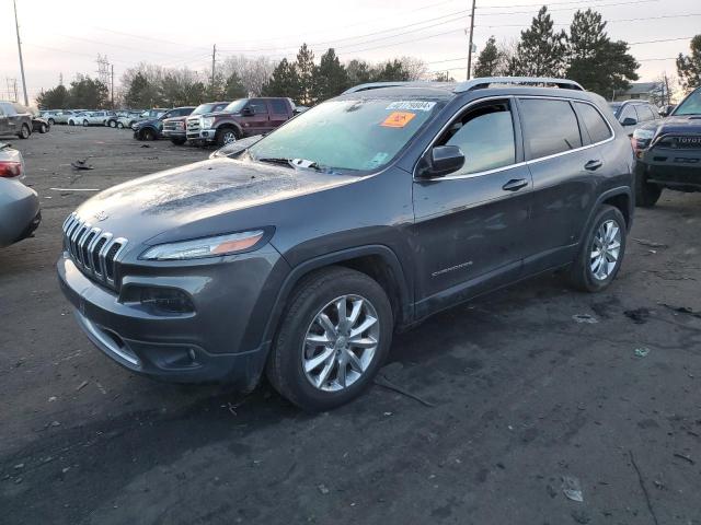 1C4PJMDS2HW649001 - 2017 JEEP CHEROKEE LIMITED GRAY photo 1