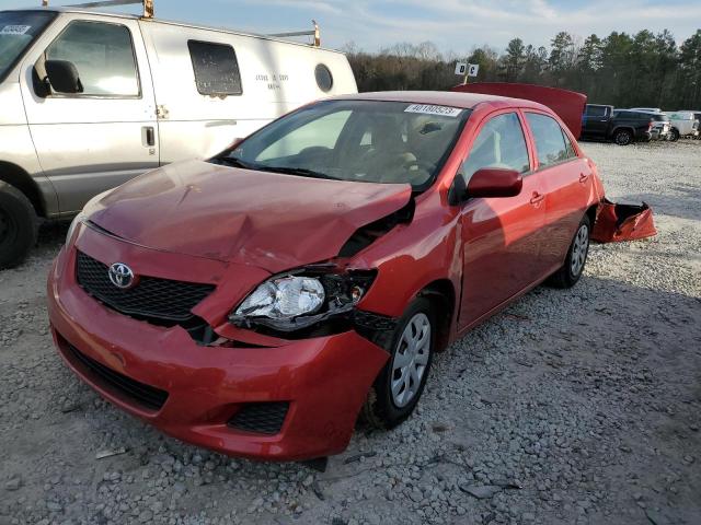 1NXBU4EEXAZ270772 - 2010 TOYOTA COROLLA BASE BURGUNDY photo 1