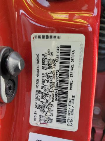 1NXBU4EEXAZ270772 - 2010 TOYOTA COROLLA BASE BURGUNDY photo 12