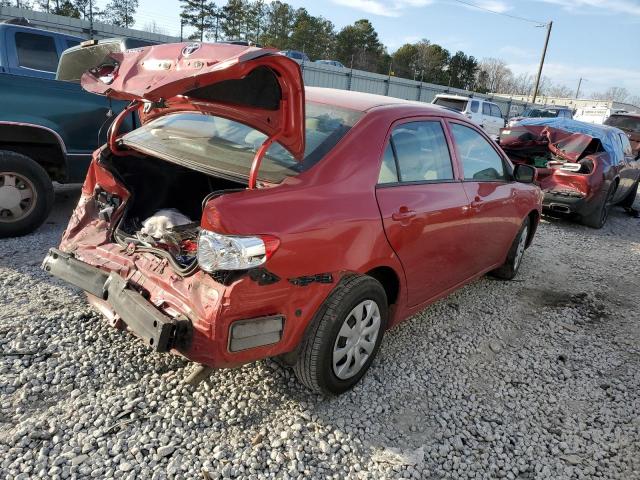 1NXBU4EEXAZ270772 - 2010 TOYOTA COROLLA BASE BURGUNDY photo 3