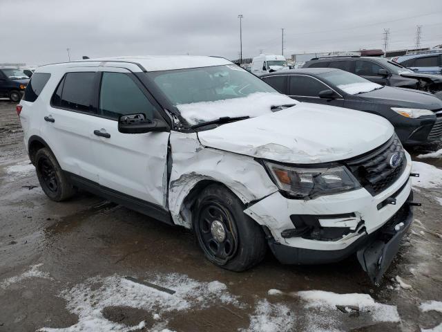 1FM5K8ARXJGC95415 - 2018 FORD EXPLORER POLICE INTERCEPTOR أبيض صورة 4