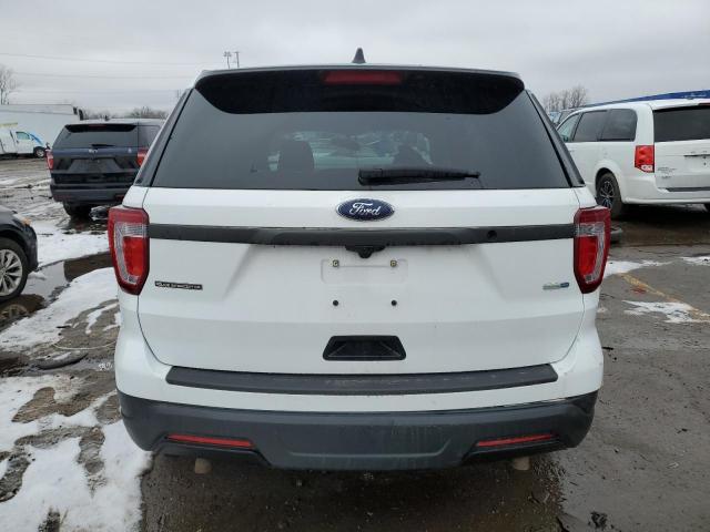 1FM5K8ARXJGC95415 - 2018 FORD EXPLORER POLICE INTERCEPTOR أبيض صورة 6