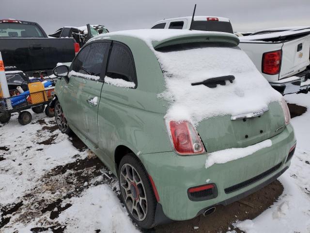 3C3CFFBR5DT688763 - 2013 FIAT 500 SPORT GREEN photo 2