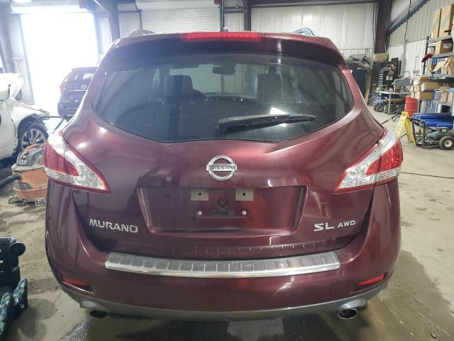 JN8AZ1MW7BW168396 - 2011 NISSAN MURANO S MAROON photo 6