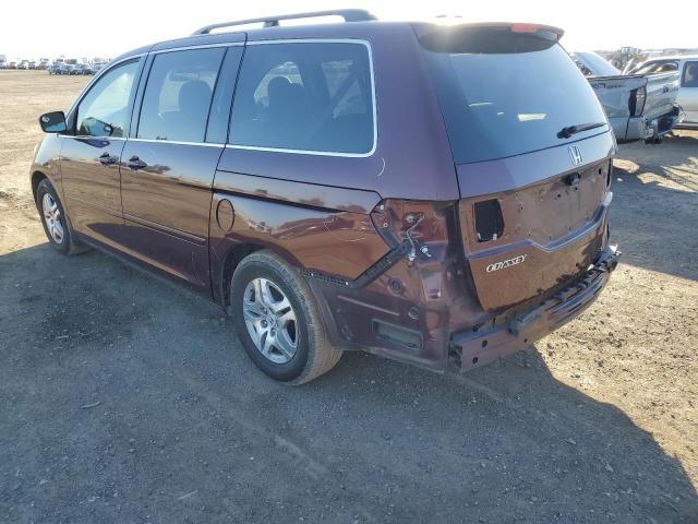 5FNRL38707B433749 - 2007 HONDA ODYSSEY EXL RED photo 2