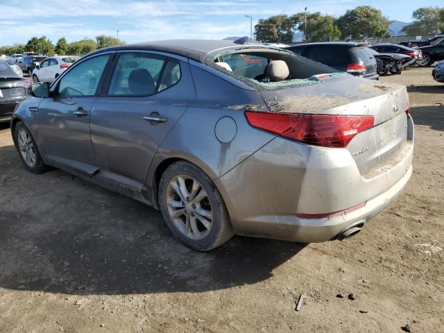 5XXGM4A7XDG167766 - 2013 KIA OPTIMA LX GRAY photo 2