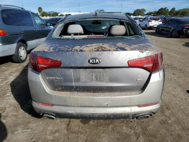 5XXGM4A7XDG167766 - 2013 KIA OPTIMA LX GRAY photo 6