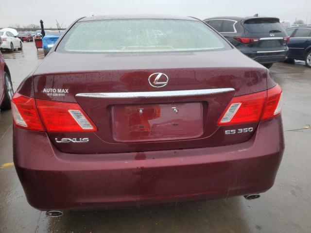 JTHBJ46G882229428 - 2008 LEXUS ES 350 BURGUNDY photo 6