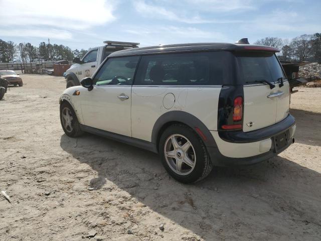 WMWML33588TJ46610 - 2008 MINI COOPER CLUBMAN WHITE photo 2