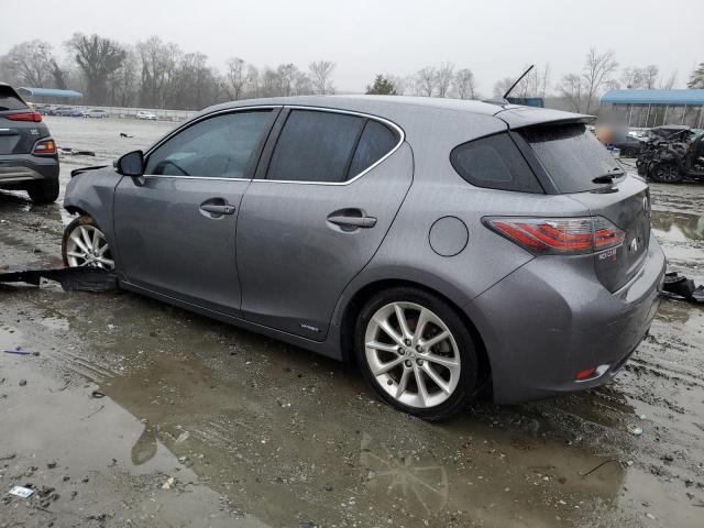 JTHKD5BH7C2112489 - 2012 LEXUS CT 200 GRAY photo 2