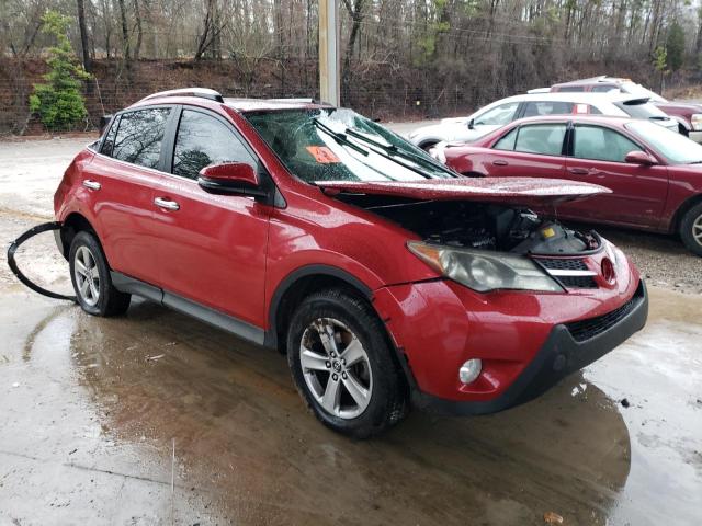 2T3WFREVXFW166130 - 2015 TOYOTA RAV4 XLE RED photo 4