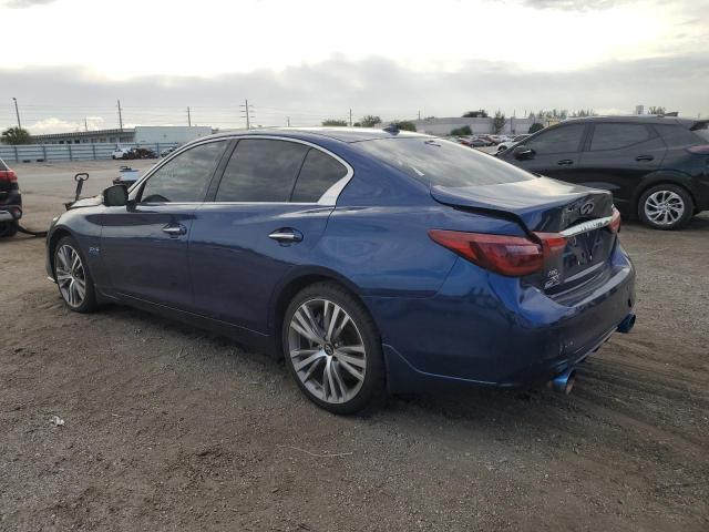 JN1EV7AR5KM593348 - 2019 INFINITI Q50 LUXE BLUE photo 2