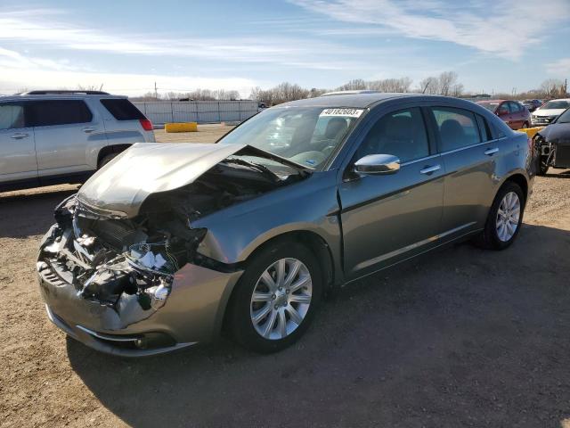 1C3CCBCG5DN598284 - 2013 CHRYSLER 200 LIMITED GRAY photo 1