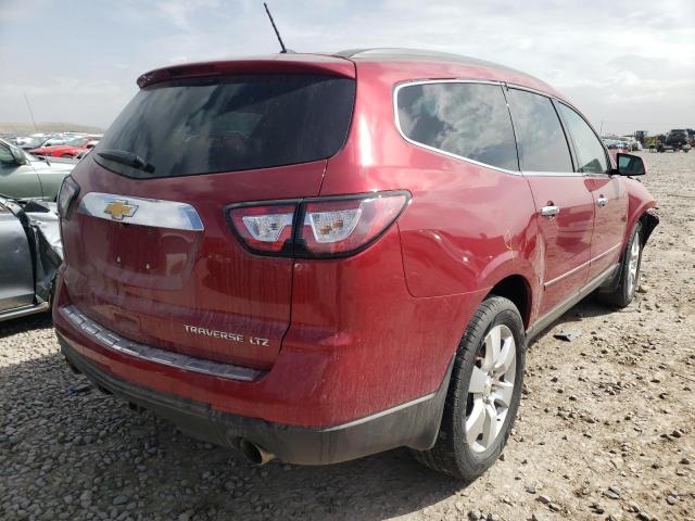 1GNKVJKD1EJ271156 - 2014 CHEVROLET TRAVERSE LTZ RED photo 4