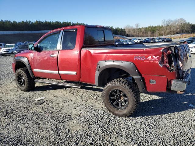 1N6AA06B04N581869 - 2004 NISSAN TITAN XE RED photo 2