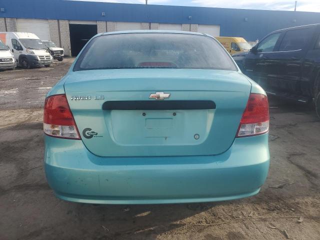 KL1TD52685B479075 - 2005 CHEVROLET AVEO BASE GREEN photo 6