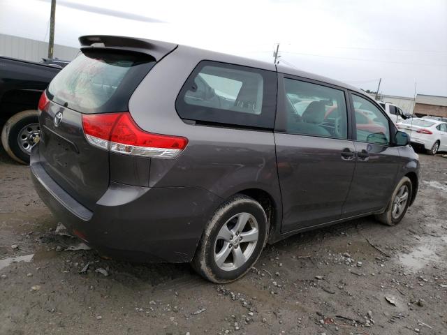 5TDKA3DC5BS003309 - 2011 TOYOTA SIENNA BASE GRAY photo 3