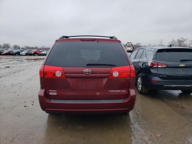 5TDZK22C59S238022 - 2009 TOYOTA SIENNA XLE RED photo 6