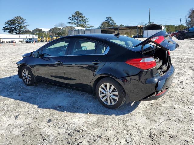 KNAFX4A85E5070652 - 2014 KIA FORTE EX BLACK photo 2