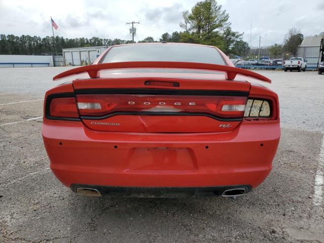 2C3CDXCTXDH730374 - 2013 DODGE CHARGER R/T RED photo 6