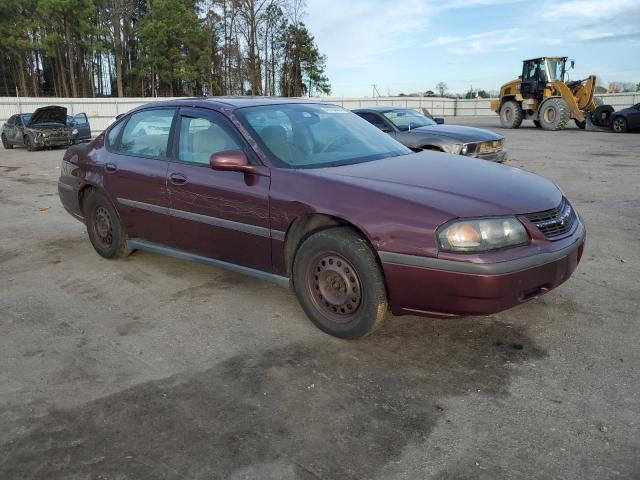 2G1WF52E449183194 - 2004 CHEVROLET IMPALA MAROON photo 4