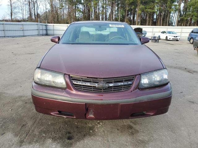 2G1WF52E449183194 - 2004 CHEVROLET IMPALA MAROON photo 5