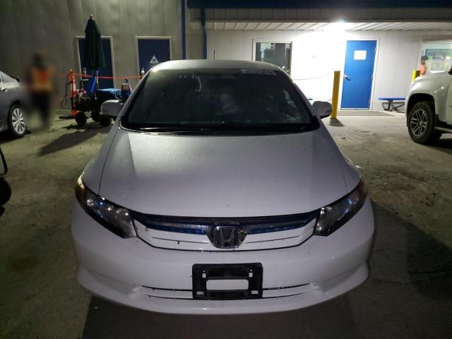 JHMFB4F24CS010624 - 2012 HONDA CIVIC HYBRID WHITE photo 5