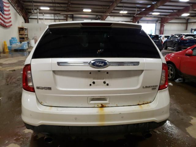 2FMDK4KC9BBA67011 - 2011 FORD EDGE LIMITED WHITE photo 6