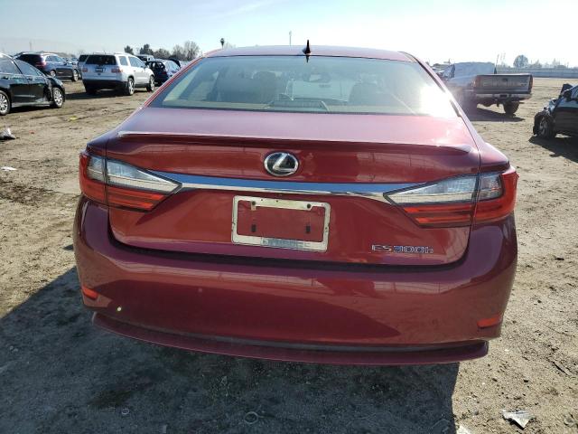 JTHBW1GG0G2105957 - 2016 LEXUS ES 300H BURGUNDY photo 6