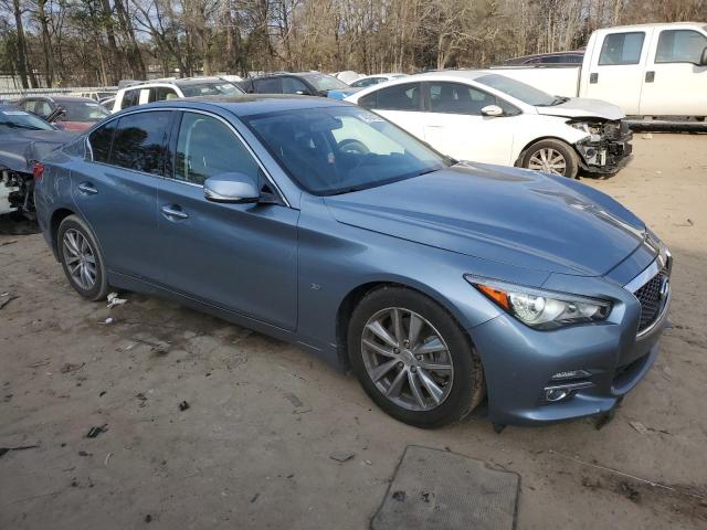 JN1BV7AP9FM332523 - 2015 INFINITI Q50 BASE TEAL photo 4