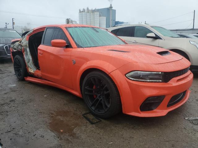 2C3CDXL95MH626914 - 2021 DODGE CHARGER SRT HELLCAT ORANGE photo 4