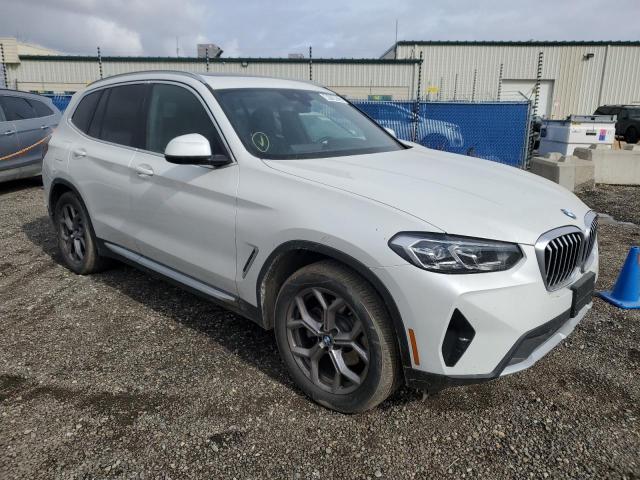 5UX53DP03N9M30391 - 2022 BMW X3 XDRIVE30I WHITE photo 1