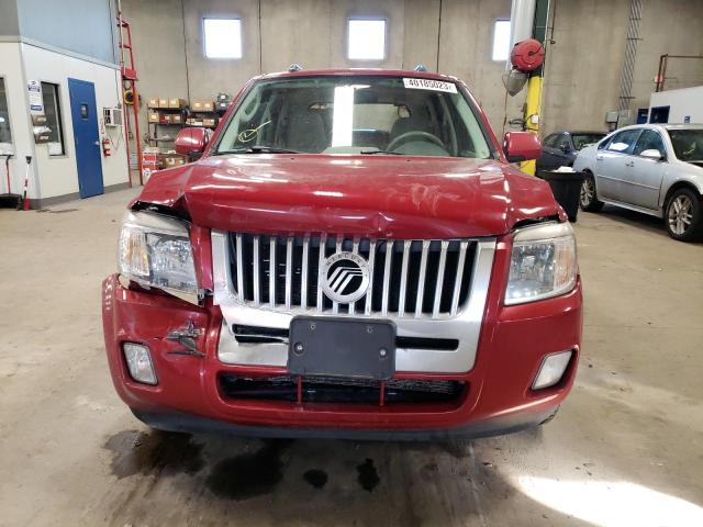 4M2CN8H77AKJ07397 - 2010 MERCURY MARINER PREMIER RED photo 5