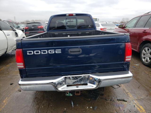 1B7GL32X92S536292 - 2002 DODGE DAKOTA SPORT BLUE photo 6