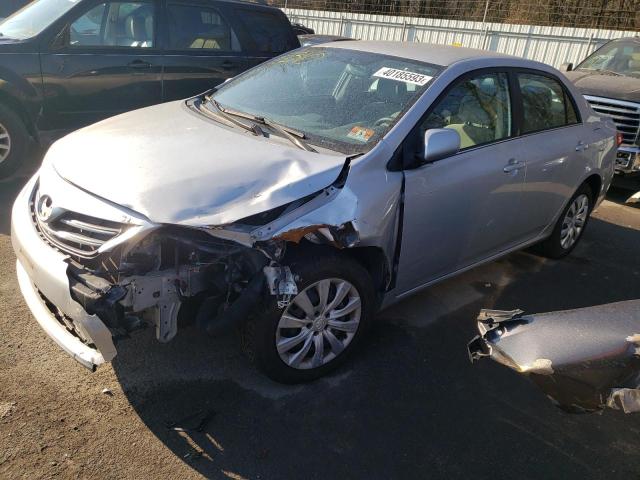 2T1BU4EE3DC985754 - 2013 TOYOTA COROLLA BASE SILVER photo 1