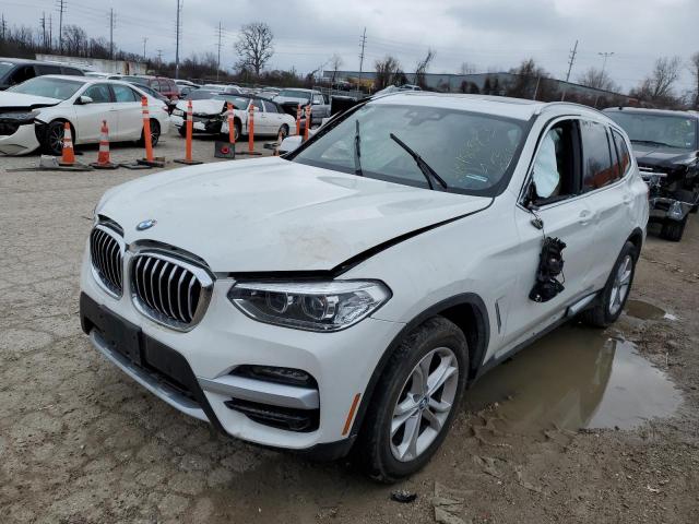 5UXTY5C04M9E77158 - 2021 BMW X3 XDRIVE30I WHITE photo 1