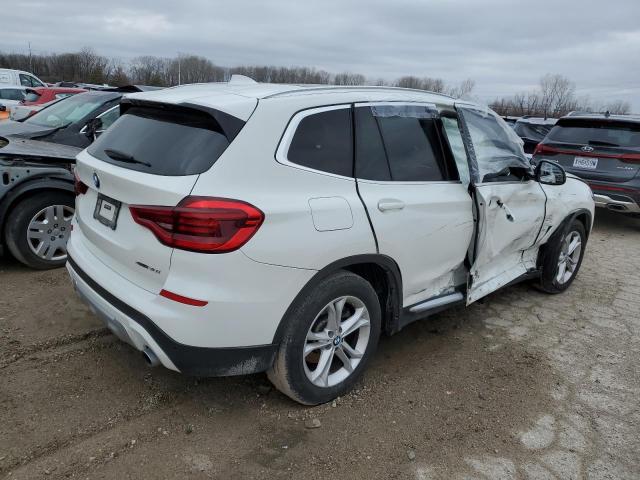 5UXTY5C04M9E77158 - 2021 BMW X3 XDRIVE30I WHITE photo 3