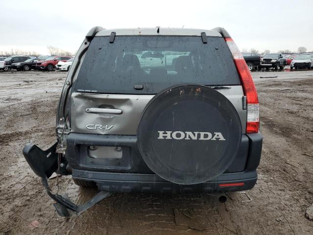 JHLRD78876C034235 - 2006 HONDA CR-V EX GRAY photo 6