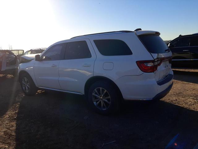 1C4RDHDG1FC722571 - 2015 DODGE DURANGO LIMITED WHITE photo 2