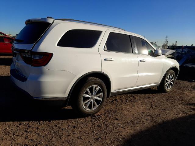 1C4RDHDG1FC722571 - 2015 DODGE DURANGO LIMITED WHITE photo 3