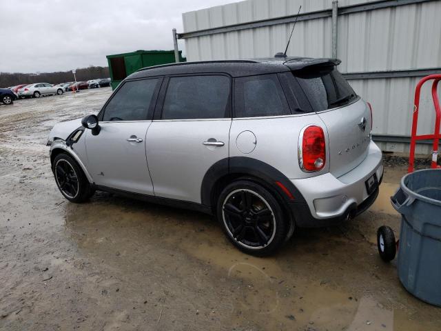 WMWZC5C58BWM10884 - 2011 MINI COOPER S COUNTRYMAN SILVER photo 2