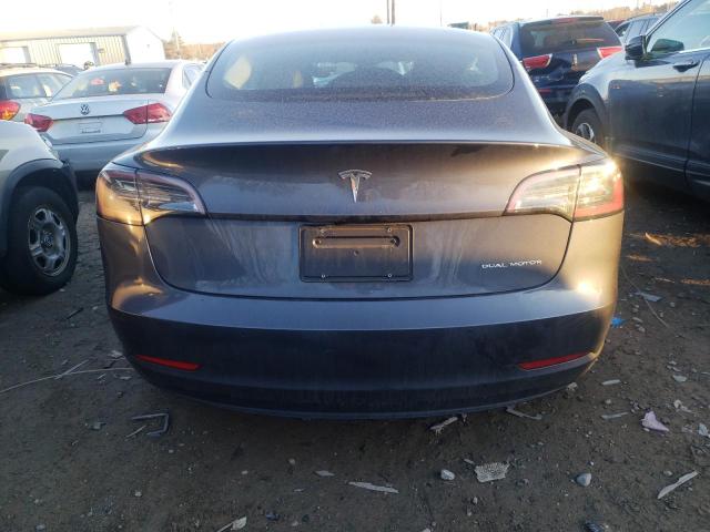 5YJ3E1EB2NF289731 - 2022 TESLA MODEL 3 GRAY photo 6