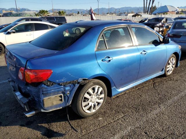 1NXBU40E69Z089865 - 2009 TOYOTA COROLLA BASE BLUE photo 3