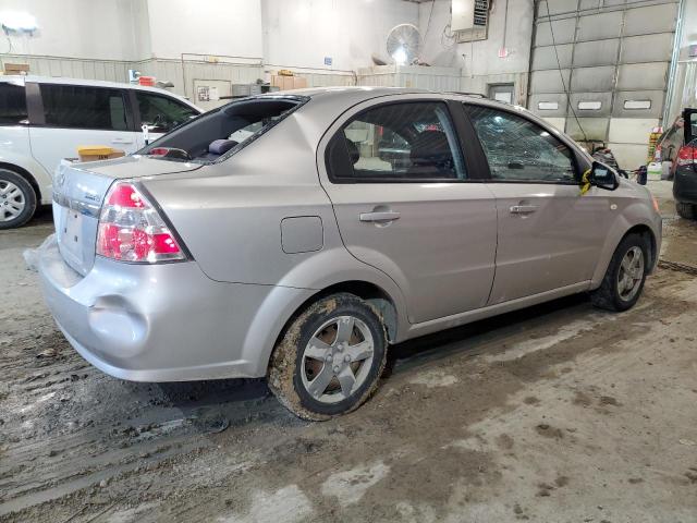 KL1TD56618B008853 - 2008 CHEVROLET AVEO BASE SILVER photo 3