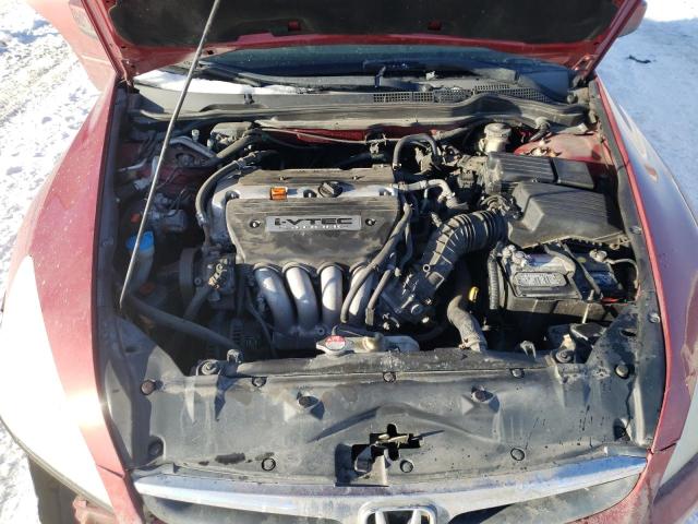 1HGCM56757A810605 - 2007 HONDA ACCORD EX RED photo 11