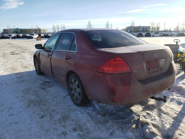 1HGCM56757A810605 - 2007 HONDA ACCORD EX RED photo 2