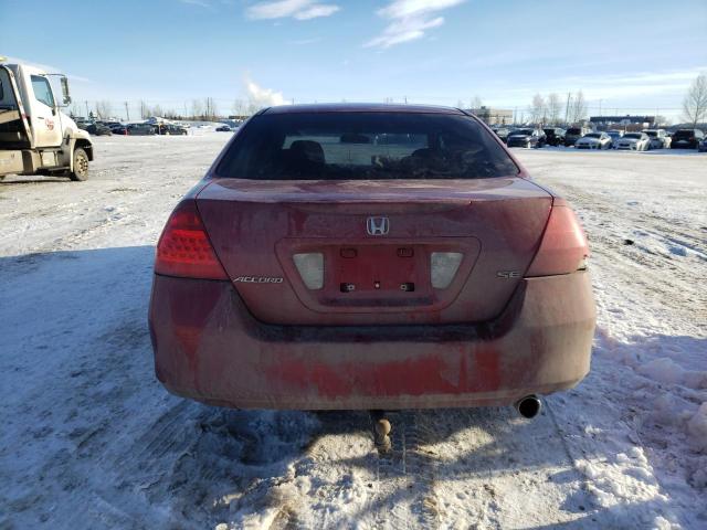 1HGCM56757A810605 - 2007 HONDA ACCORD EX RED photo 6