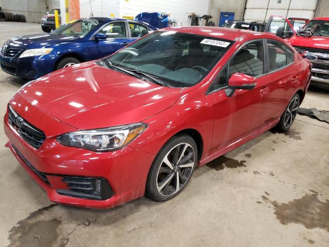 4S3GKAL62L3600794 - 2020 SUBARU IMPREZA SPORT RED photo 1