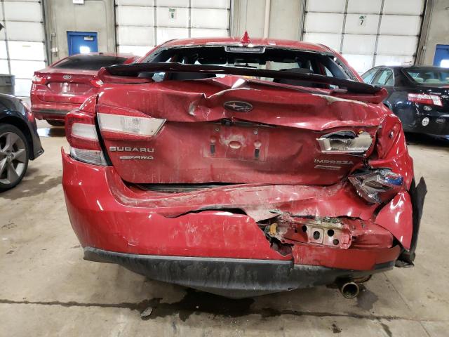 4S3GKAL62L3600794 - 2020 SUBARU IMPREZA SPORT RED photo 6