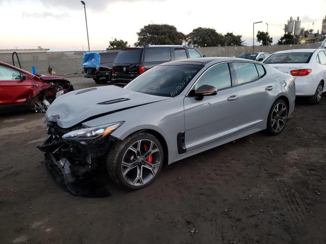 KNAE45LC7K6043230 - 2019 KIA STINGER GT1 GRAY photo 1